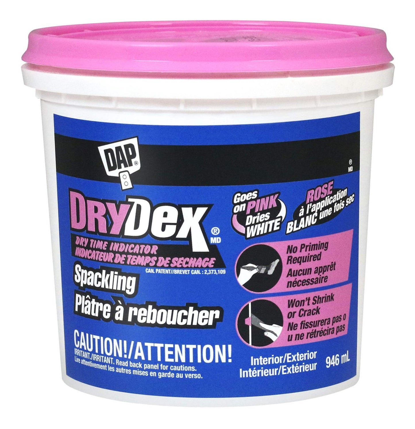DAP Drydex Spackling Large Tub 946ml-Colour Company 